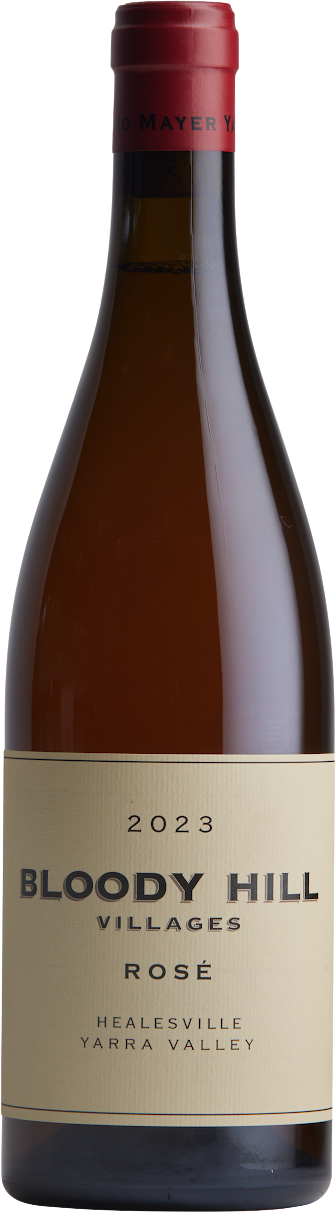 Mayer Bloody Hill Villages Healesville Rose Shiraz 2023 bottle — Yarra Valley